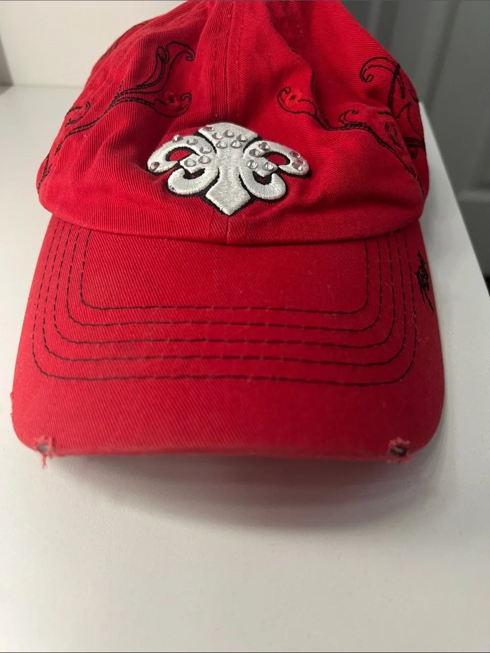 Red Vintage Reign Baseball Cap